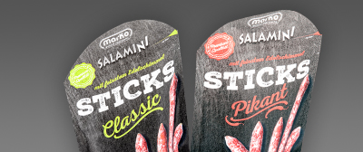 Salamini Sticks Classic & Pikant Verpackung